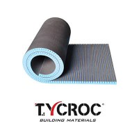 Tycroc FX rakennuslevy kaarevien suihkuseinien, kuperien höyrysaunojen kattojen, seinien yms. vedenpitävään rakentamiseen, lisävedeneristystä ei tarvita.