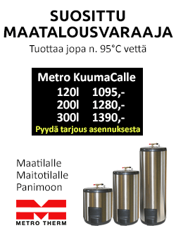 Suosittu maatalousvaraaja Metro KuumaCalle panimoihin, maa- ja maitotiloille