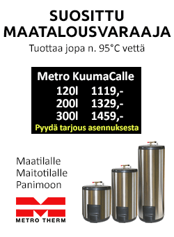 Suosittu maatalousvaraaja Metro KuumaCalle panimoihin, maa- ja maitotiloille