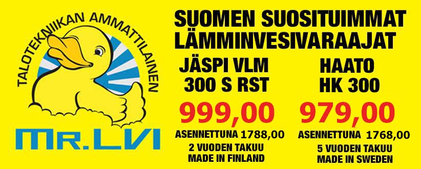Moduuli malliset 300L lämminvesivaraajat Mr.LVI varaaja.comista